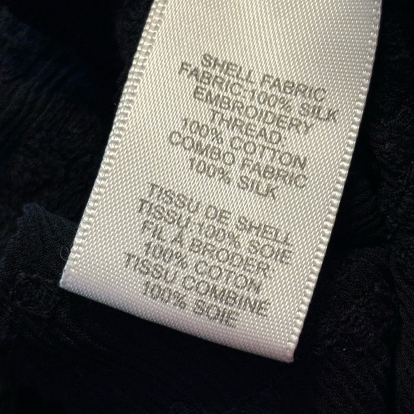 Rebecca Taylor Dark Romantic Silk Off Shoulder Top - Picture 6 of 8